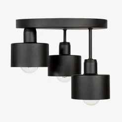 domiluce Lampa sufitowa czarna BARI 3
