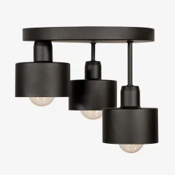 domiluce Lampa sufitowa czarna BARI 3