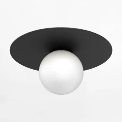 Luminex Wszystkie Lampy Sufitowe^Lampa sufitowa czarna FLAT