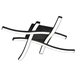 Clearance Lampa sufitowa czarna LED ROUTE hasztag