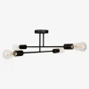 Online domiluce Lampa sufitowa czarna LUCA 4