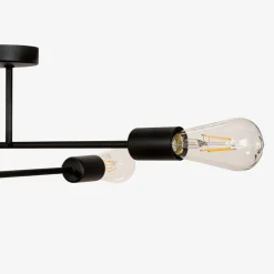 Online domiluce Lampa sufitowa czarna LUCA 4