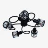 Outlet Krislamp Lampa sufitowa czarna MALTA 5