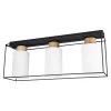 Spot - Light Wszystkie Lampy Sufitowe^Lampa sufitowa czarno-biała GRETTER 3
