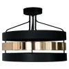 Outlet domiluce Lampa sufitowa czarno-złota RUBY 43 cm