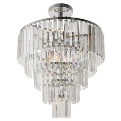 Best Zumaline Lampa sufitowa glamour chrom AMEDEO 50 cm