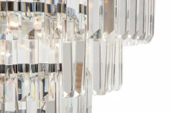 Best Zumaline Lampa sufitowa glamour chrom AMEDEO 50 cm