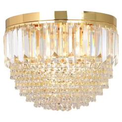 Zumaline Wszystkie Lampy Sufitowe^Lampa sufitowa glamour złota CHARLOTTE 40 cm