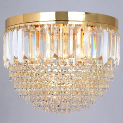 Zumaline Wszystkie Lampy Sufitowe^Lampa sufitowa glamour złota CHARLOTTE 40 cm