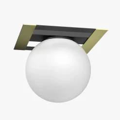 Luminex Wszystkie Lampy Sufitowe^Lampa sufitowa kula czarno-złota SATELIT I