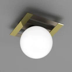 Luminex Wszystkie Lampy Sufitowe^Lampa sufitowa kula czarno-złota SATELIT I