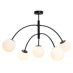 domiluce Wszystkie Lampy Sufitowe^Lampa sufitowa kule czarna VOLTA 5
