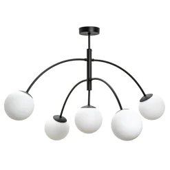 domiluce Wszystkie Lampy Sufitowe^Lampa sufitowa kule czarna VOLTA 5