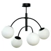 Discount domiluce Lampa sufitowa kule czarna VOLTA 4