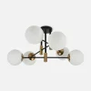 Krislamp Wszystkie Lampy Sufitowe^Lampa sufitowa kule czarno-złota DORADO 6