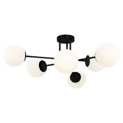Clearance domiluce Lampa sufitowa kule czarno-biała RICO 6