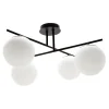 New domiluce Lampa sufitowa kule 4-punktowa czarna AURORA