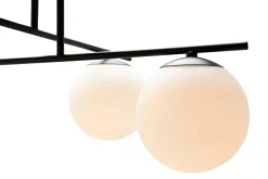 New domiluce Lampa sufitowa kule 4-punktowa czarna AURORA