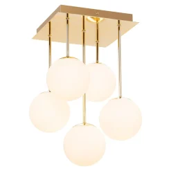 Online domiluce Lampa sufitowa kule złota MEFISTO 5