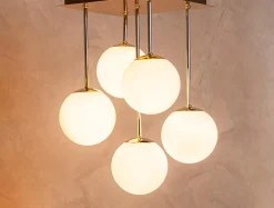 Online domiluce Lampa sufitowa kule złota MEFISTO 5