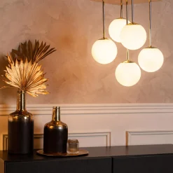 Online domiluce Lampa sufitowa kule złota MEFISTO 5