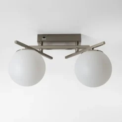 Sale Zumaline Lampa sufitowa LED 2 klosze kule NEBULA