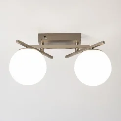 Sale Zumaline Lampa sufitowa LED 2 klosze kule NEBULA