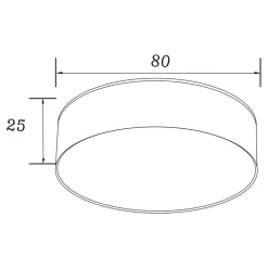 Sale Zumaline Lampa sufitowa LED barwa neutralna 4000K biała SOLARI 8 cm