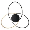 Zumaline Wszystkie Lampy Sufitowe^Lampa sufitowa LED BOLD czarno-złota