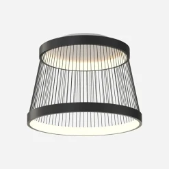 Zumaline Wszystkie Lampy Sufitowe^Lampa sufitowa LED czarna BALU z pilotem