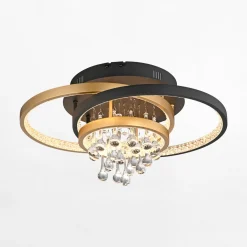 Paul Neuhaus Wszystkie Lampy Sufitowe^Lampa sufitowa LED czarno-złota ROTAZO