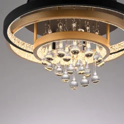 Paul Neuhaus Wszystkie Lampy Sufitowe^Lampa sufitowa LED czarno-złota ROTAZO