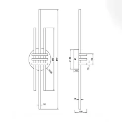 Sale inny Lampa sufitowa LED czarno-złota CINTO