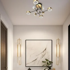 Zumaline Wszystkie Lampy Sufitowe^Lampa sufitowa LED LARA czarno-złota