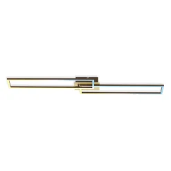 Wszystkie Lampy Sufitowe^Lampa sufitowa LED obrotowa złoto brązowa FRAME 110 cm
