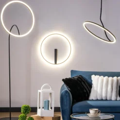 Zumaline Wszystkie Lampy Sufitowe^Lampa sufitowa LED pierścieniowa czarna CORIT
