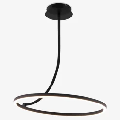 Zumaline Wszystkie Lampy Sufitowe^Lampa sufitowa LED pierścieniowa czarna CORIT