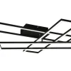 Wszystkie Lampy Sufitowe^Lampa sufitowa LED ramka czarna CORSO z pilotem