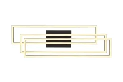 Wszystkie Lampy Sufitowe^Lampa sufitowa LED ramka czarna CORSO z pilotem