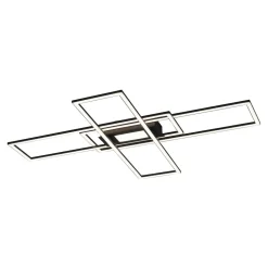 Outlet Paul Neuhaus Lampa sufitowa LED 45W czarna ASMIN z pilotem
