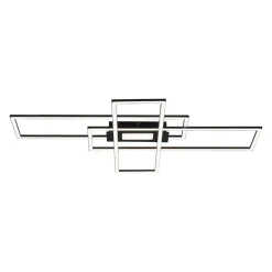 Outlet Paul Neuhaus Lampa sufitowa LED 45W czarna ASMIN z pilotem