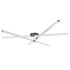 Zumaline Wszystkie Lampy Sufitowe^Lampa sufitowa LED z filamentem czarna LAUTARO