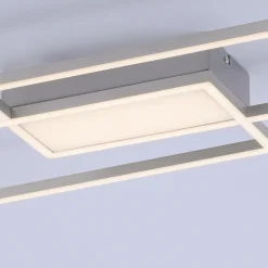 Paul Neuhaus Wszystkie Lampy Sufitowe^Lampa sufitowa LED z pilotem srebrna ASMIN