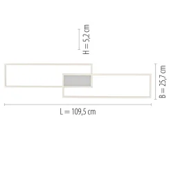 Paul Neuhaus Wszystkie Lampy Sufitowe^Lampa sufitowa LED z pilotem srebrna ASMIN