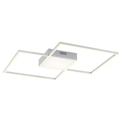 Paul Neuhaus Wszystkie Lampy Sufitowe^Lampa sufitowa LED z pilotem srebrna ASMIN