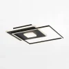 Paul Neuhaus Wszystkie Lampy Sufitowe^Lampa sufitowa LED z ramką kwadratowa czarna DOMINO