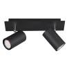 Best Lampa sufitowa listwa 2 reflektory czarna MARLEY