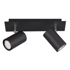 Best Lampa sufitowa listwa 2 reflektory czarna MARLEY