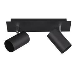 Best Lampa sufitowa listwa 2 reflektory czarna MARLEY