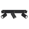 Outlet Lampa sufitowa listwa 3 reflektory czarna MARLEY